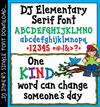DJ Elementary Serif Font Download