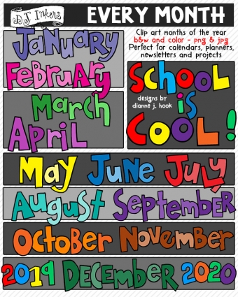 Every Month Clip Art Download