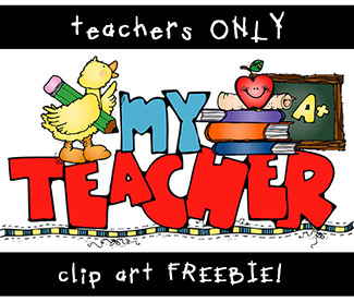 My Teacher Clip Art FREEBIE