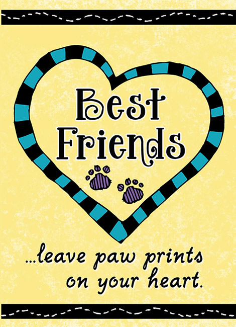 Paw Prints - Single Smiles Clip Art Image