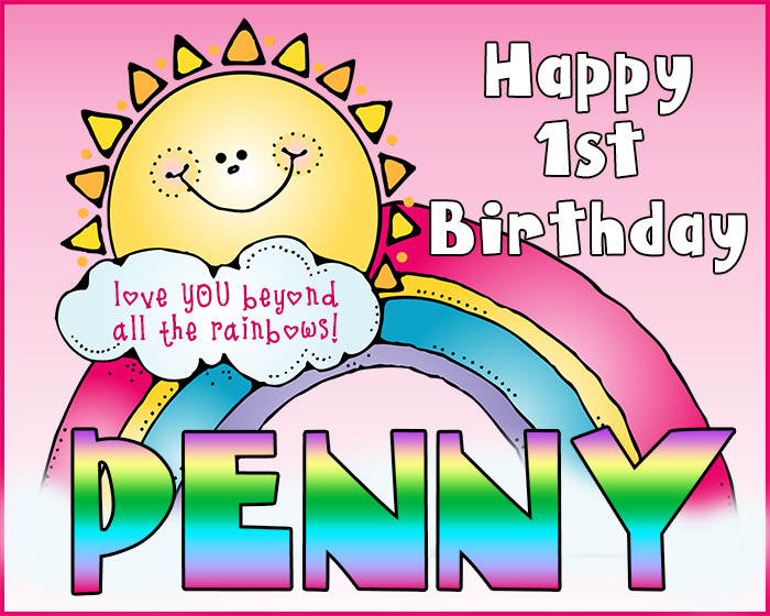 Birthday rainbow and sunshine card by DJ Inkers