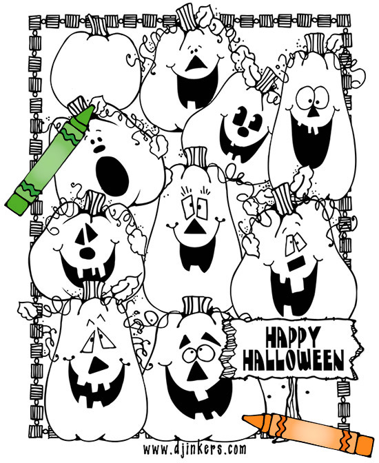 Pumpkin Patch Coloring Page Download
