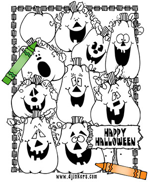 Pumpkin Patch Coloring Page Download