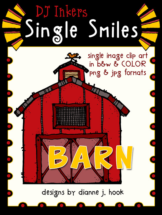 Barn - Single Smiles Clip Art Image