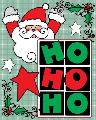 Merry Little Block Words Clip Art Download