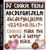 DJ Cookie Filled Font Download