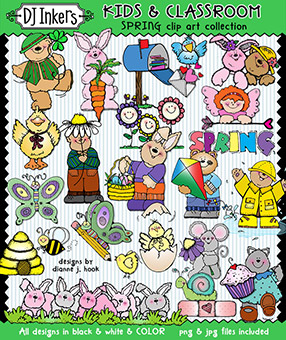 Spring Clip Art for Kids and Classroom Download