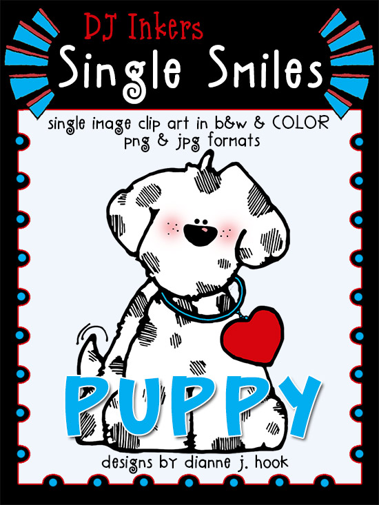 Puppy Dog Clip Art Single Smiles Image