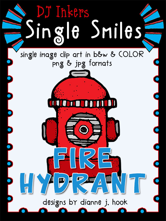 Fire Hydrant - Single Smiles Clip Art Image
