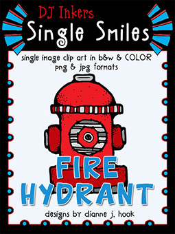 Fire Hydrant - Single Smiles Clip Art Image