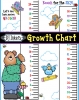 Cute printable growth chart for measuring kids height in inches by DJ Inkers