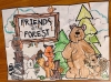 Friends of the Forest Printable Puzzle and Coloring Page