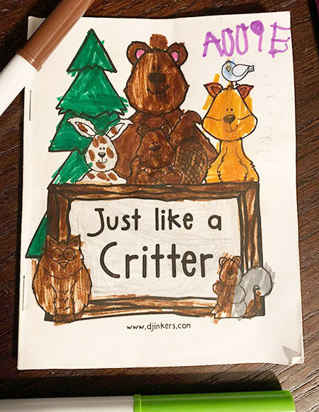 Just Like a Critter - Mini Handwriting Workbook