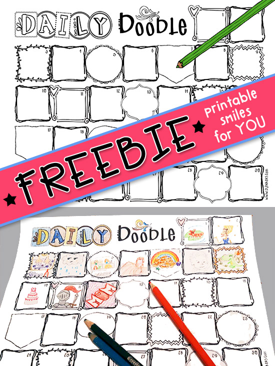 Daily Doodle Printable Freebie