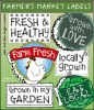 Farmers Market Printable Labels Collection