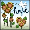 Sunflowers - Single Smiles Clip Art Image