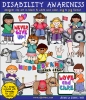 Clip art kids for disability awareness and inclusion by DJ Inkers