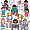 Bonus skin tones for diversity clip art by DJ Inkers