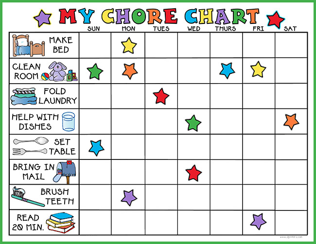 My Chore Chart Printable Download