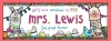 Mountains of fun - desk nameplate for llama classroom theme by DJ Inkers