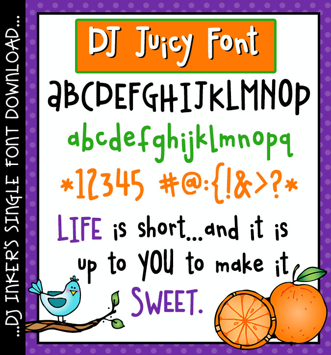 Make your lettering stand-out with this fun font by DJ Inkers