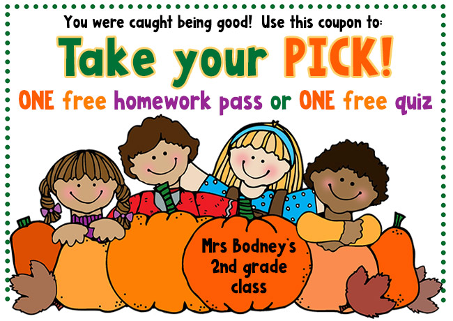 Take your pick pumpkin coupon with Fall Kids clip art by DJ Inkers