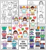 Dress Up Kids Clip Art and Printables Download