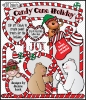 Cute Candy Cane Clip Art and Holiday Borders by DJ Inkers