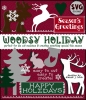 Woodsy Holiday SVG cut-out files for die-cut machines, Christmas and winter crafting -DJ Inkers