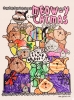 Meowy Christmas Cat Clip Art and Coloring Page