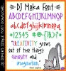 Spice up your projects with our playful DJ Moka font -DJ Inkers