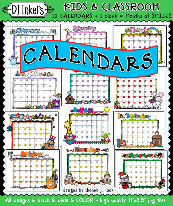 Kids and Classroom Calendars Download