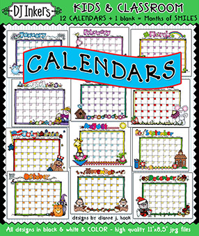 Kids and Classroom Calendars Download