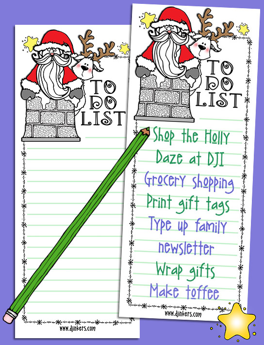 Christmas To Do List Printable