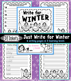 Just Write for Winter Printable Workbook Download