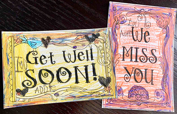 well miss you card printable