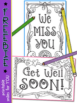 well miss you card printable