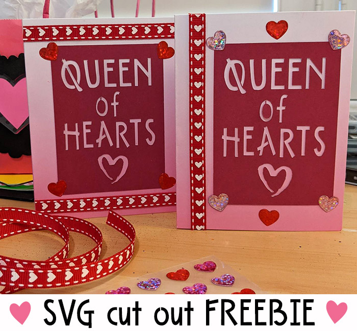 Queen of Hearts - SVG Cut-Out Freebie