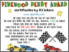 Pinewood Derby Awards - Printable Certificates for Scouts