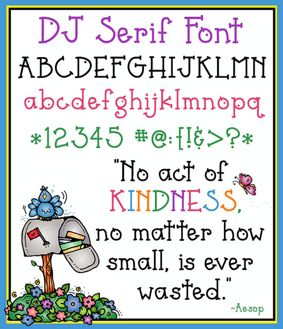 DJ Basic Fonts Collection - 5 Font Bundle