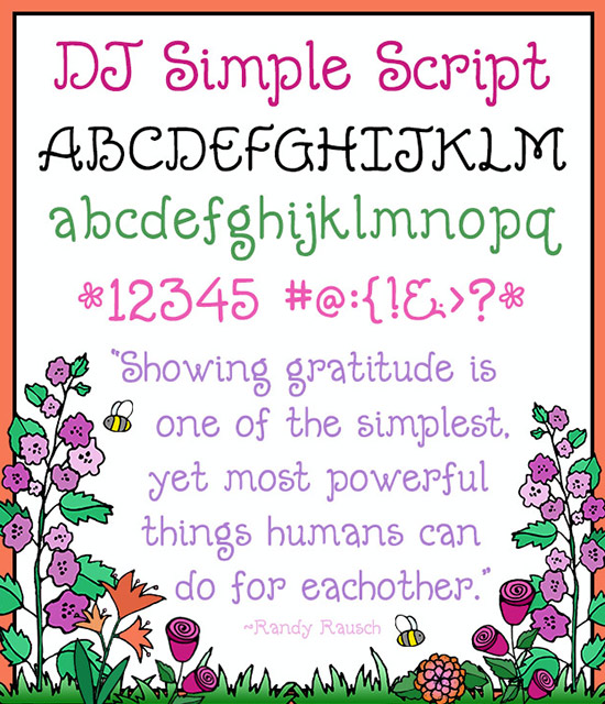 DJ Basic Fonts Collection - 5 Font Bundle