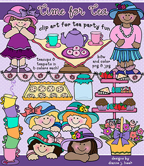 Time for Tea Clip Art Download