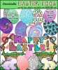 Easter egg clip art zen doodles for spring by DJ Inkers