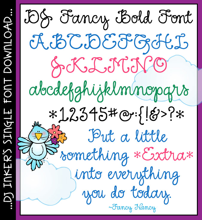 A bold and fancy script font for special occasions by DJ Inkers