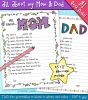 Find out how much kids know about Mom or Dad with these fun printable interviews by DJ Inkers
