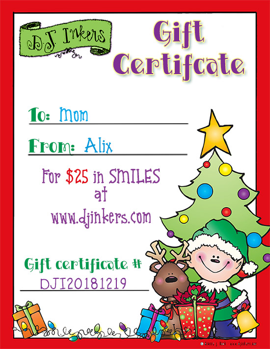 Happy Holiday BONUS Gift Certificate - $25 for $20!