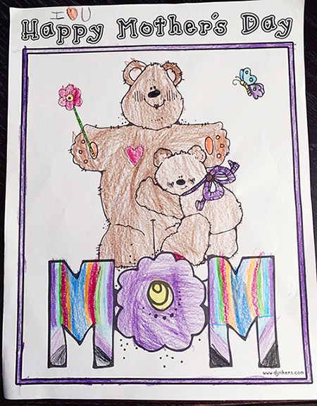 Mother's Day coloring page by DJ Inkers