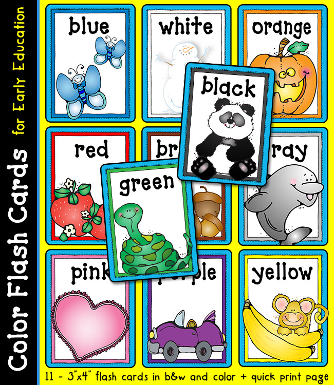 Kids Under 7: Colors Flashcards