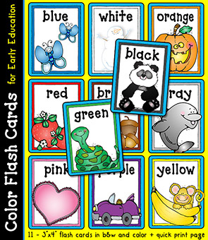 Color Flash Cards for Early Education