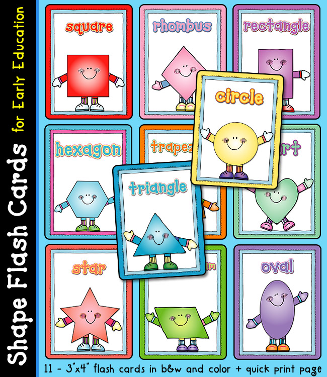 Shape Flash Cards for Early Education